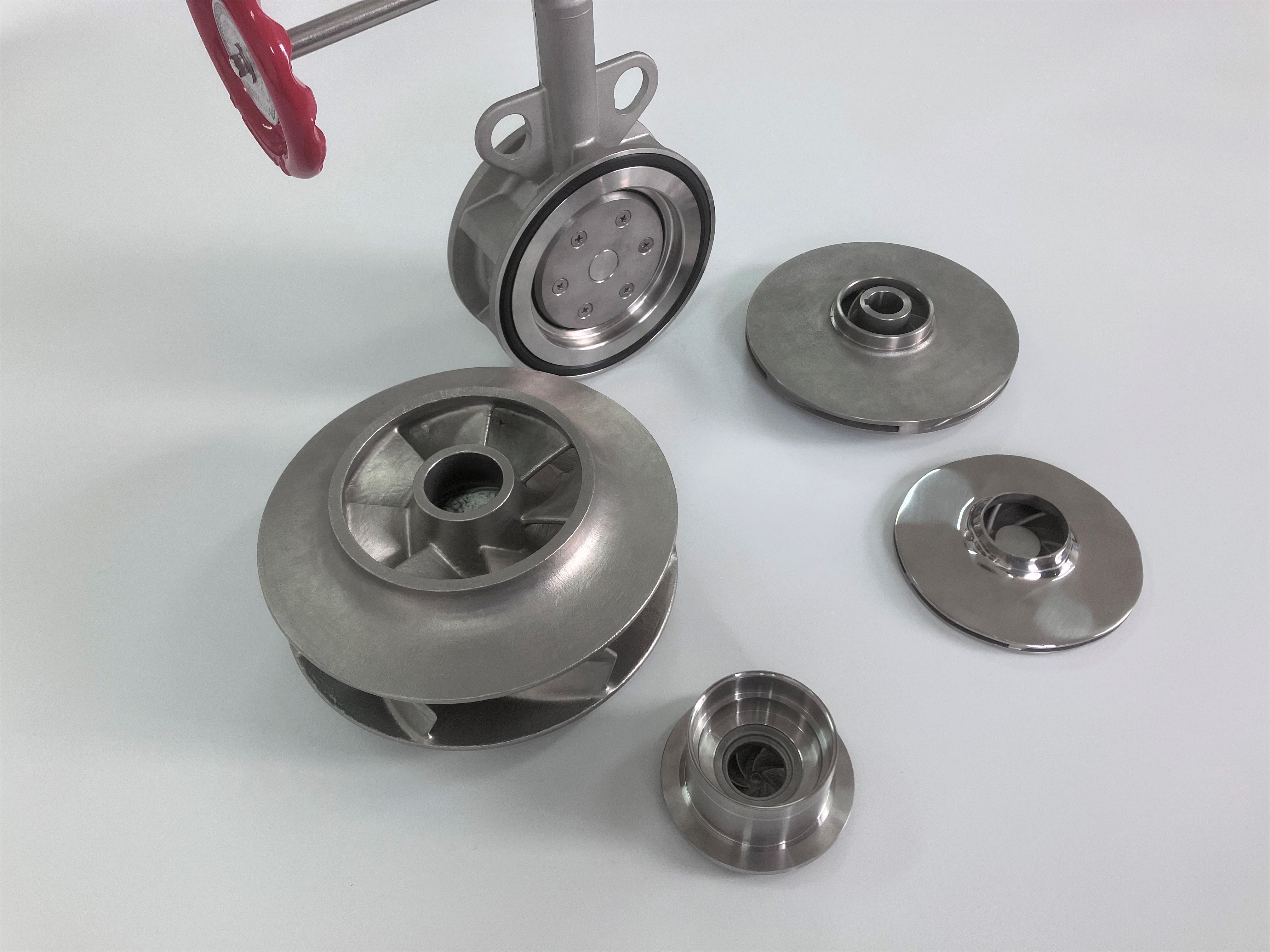 阀门水泵叶轮精密铸造配件 配套CNC加工生产